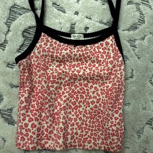 OG Brandy Melville pink cheetah print tank